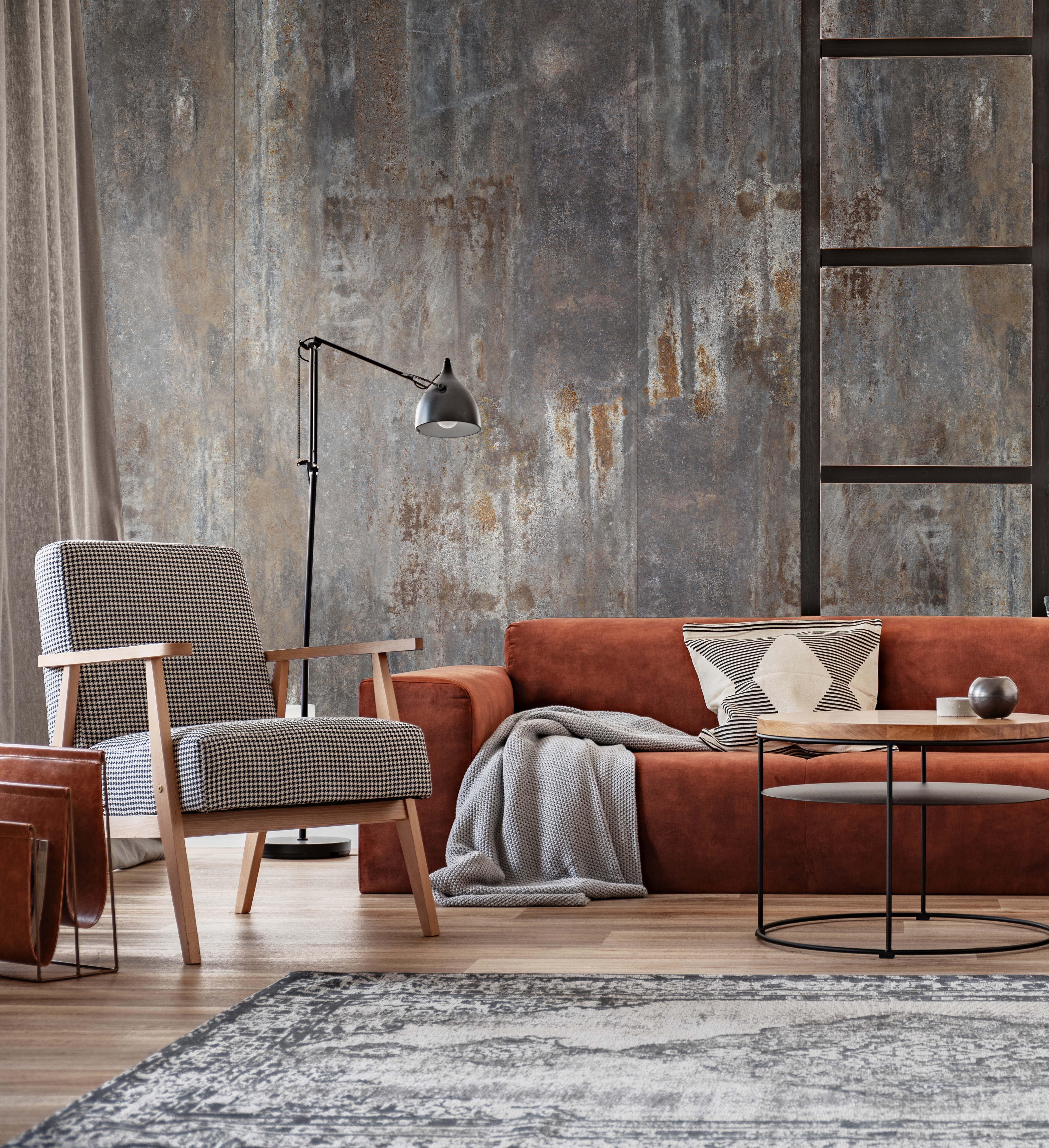 Панель 2800х1230х4 R120 PT Нейтив Стил ROCKO Tiles SPC (Kronospan)